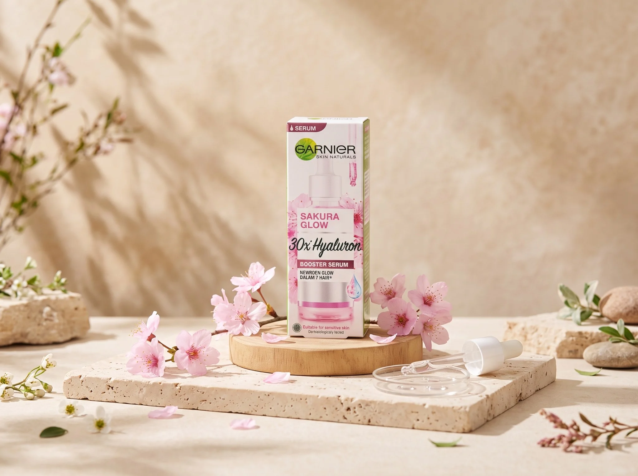 GARNIER SAKURA GLOW SERUM30ML
