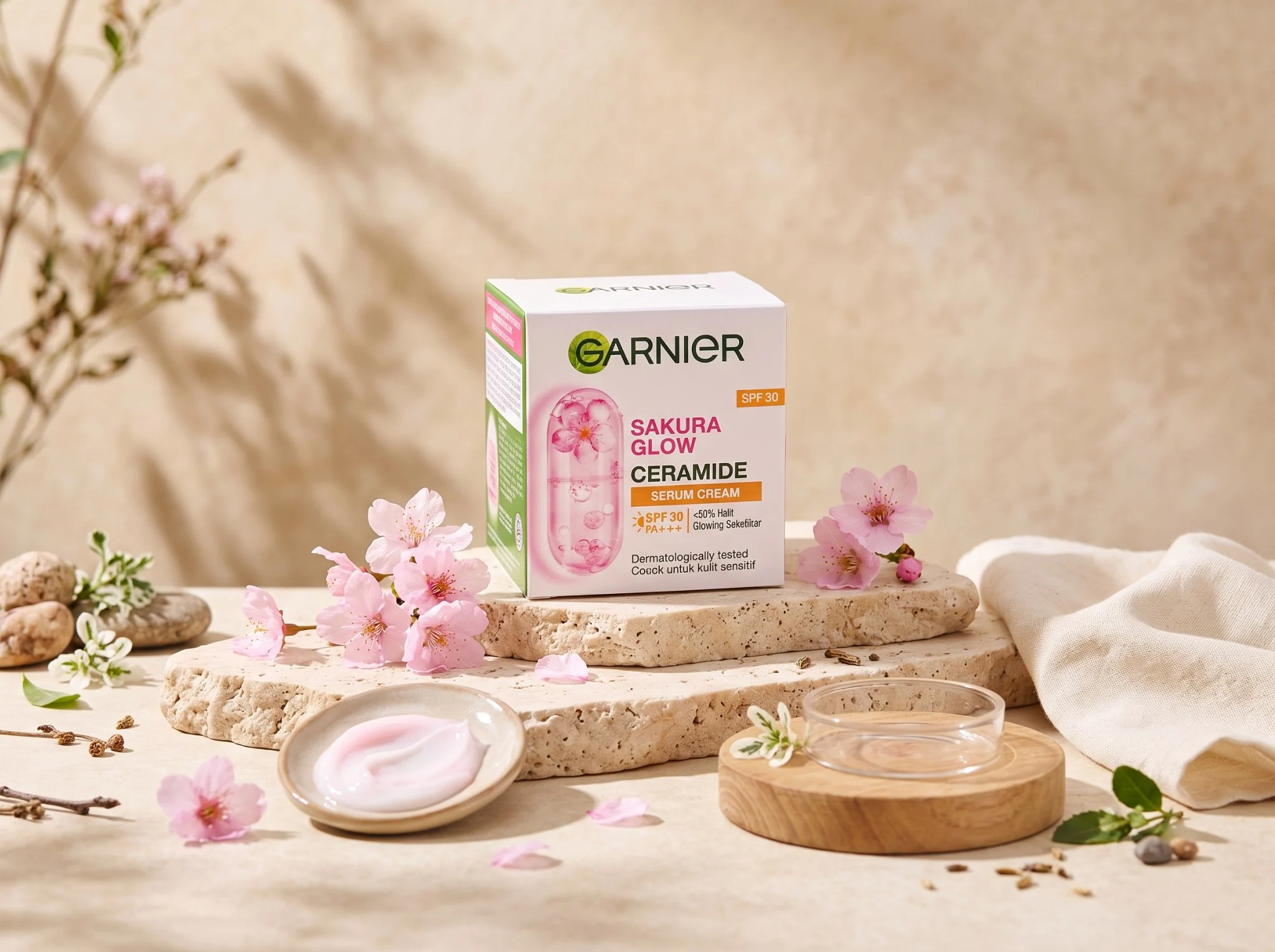GARNIER SAKURA SERUM CREAM50ML