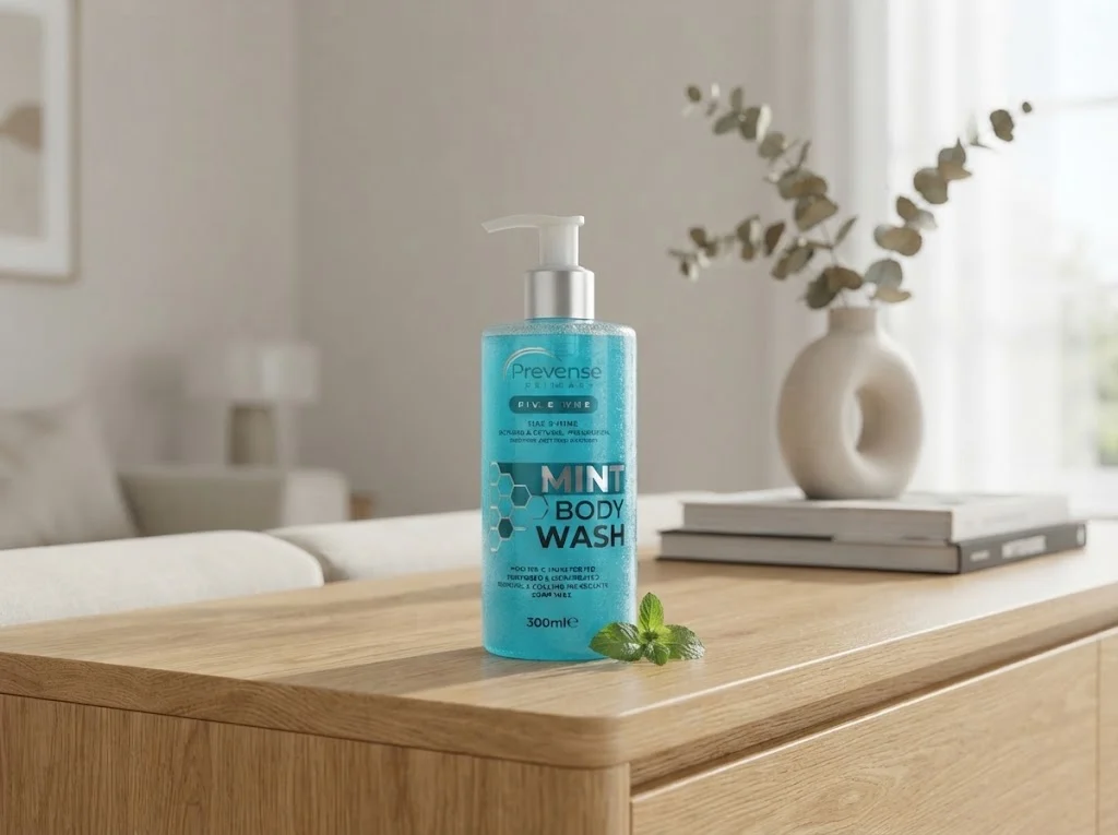 PREVENSE MINT BODY WASH300ML
